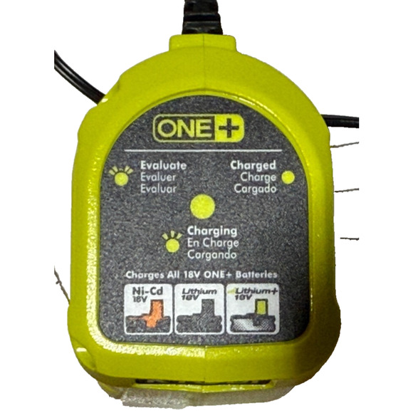 Ryobi P119 18v 18 volt ONE+ NiCad Lithium Ion Battery Charger - Picture 3 of 4